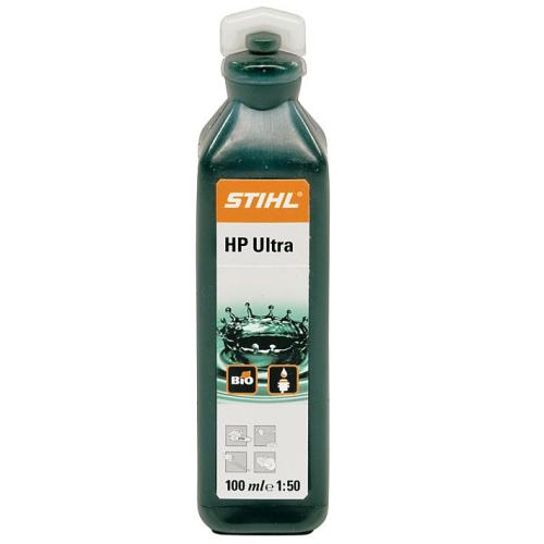 Huile moteur à 2 temps STIHL HP Ultra dosette 100 ml (pour 5L d'essence SP 95).