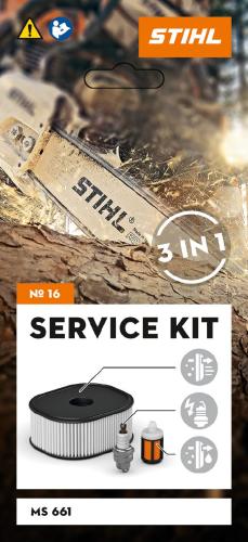 Service kit d'entretien N° 16 pour tronçonneuses thermiques Stihl MS 661.